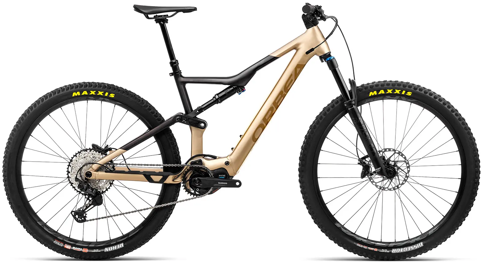 Orbea Rise H20 2023 Elektrische Mountainbike Fully 29 inch goud M