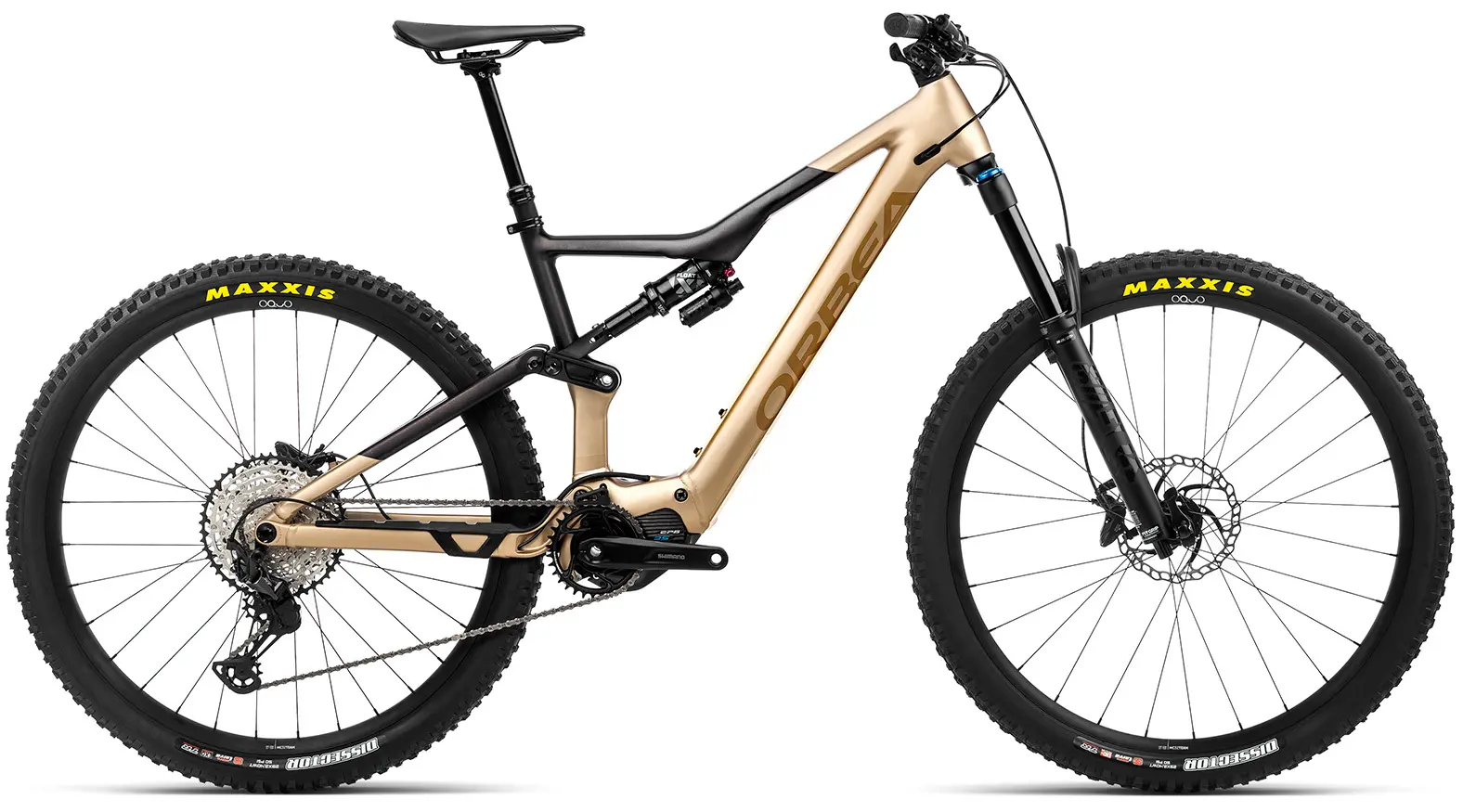 Orbea Rise H10 2023 Elektrische Mountainbike Fully 29 inch goud S