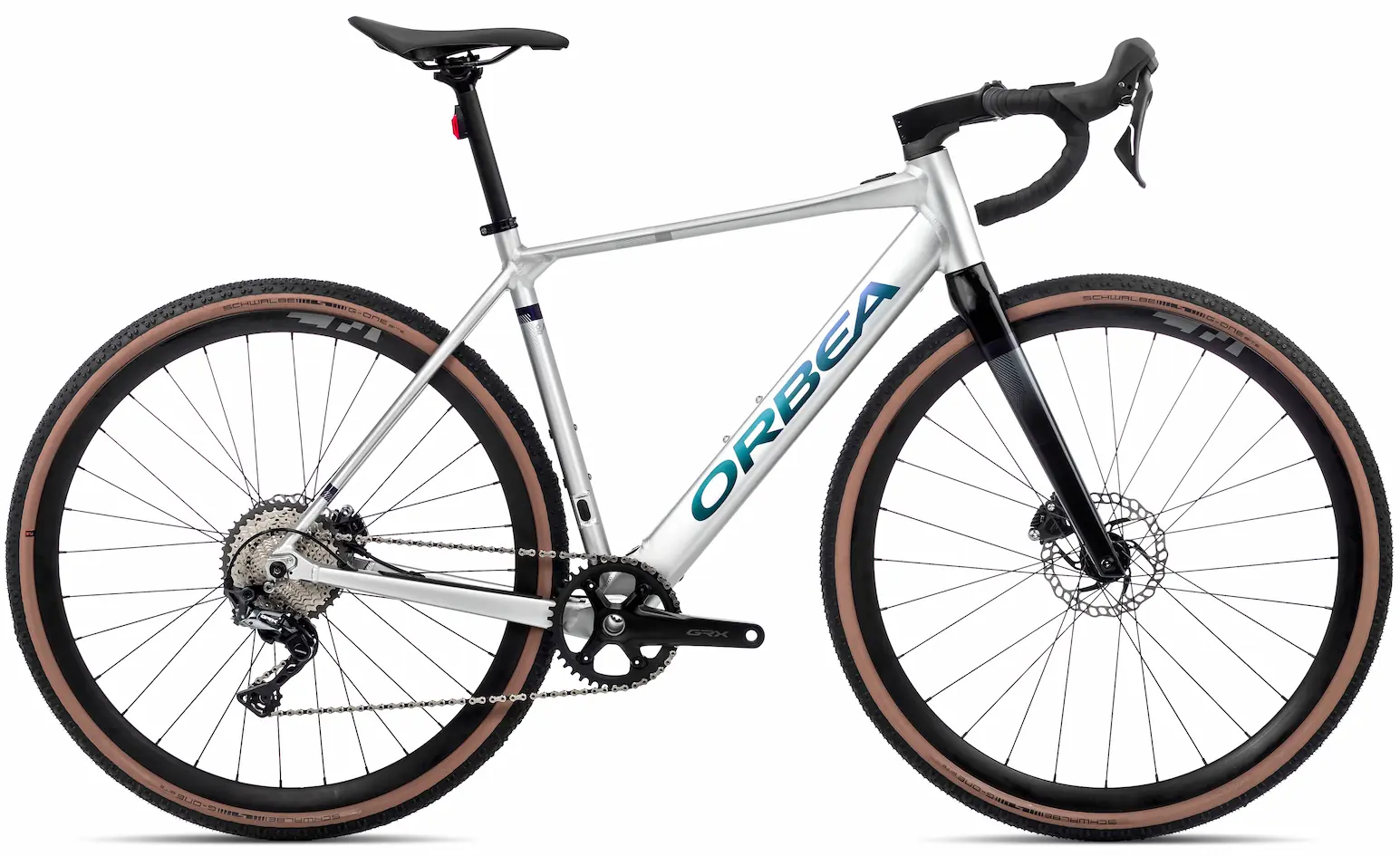 Orbea Gain D30 1X Elektrische Gravel Bike Alu frame zilver L 54,5cm
