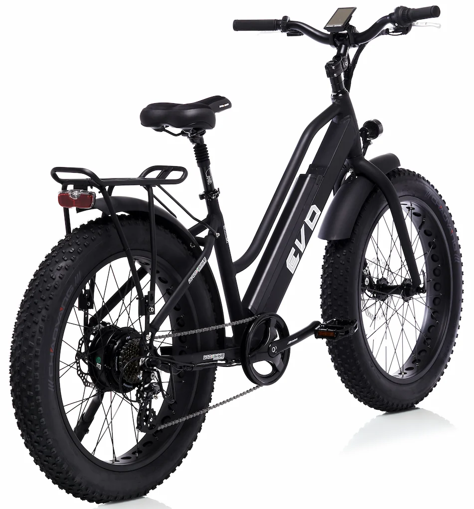 Elektrische Fatbike Dames fiets Bad Bike EVO 250W Zwart