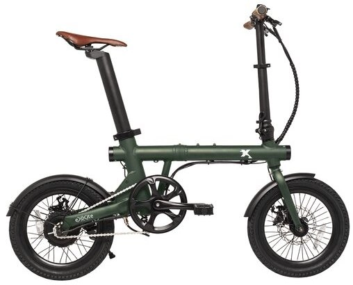 Elektrische Plooifiets 16 Inch Mini E Bike Rayvolt Exxite XXS Groen 336Wh