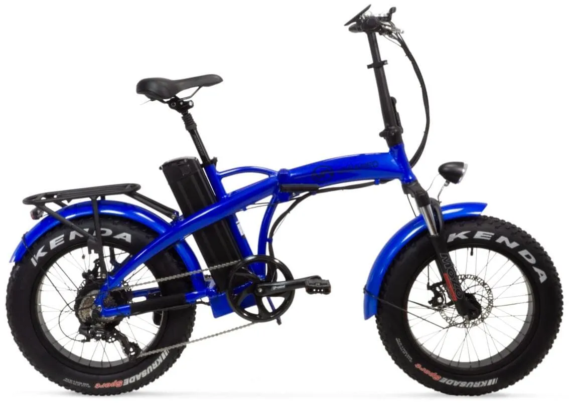 Elektrische fatbike Plooifiets 20 Inch Varaneo Dinky Sport blauw