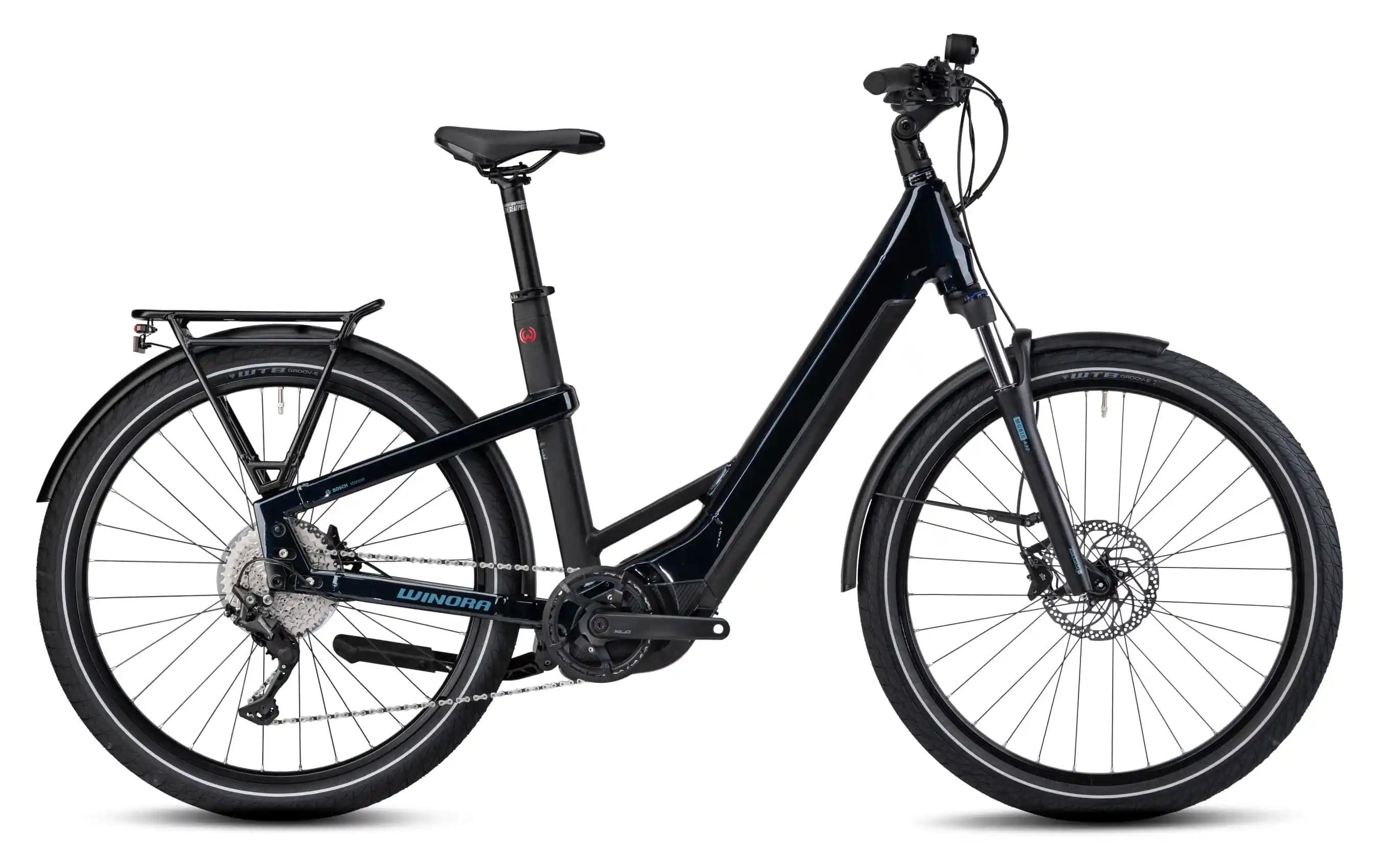 Winora Yakun 10 sportieve elektrische fiets dames Bosch middenmotor 27,5 inch 60cm