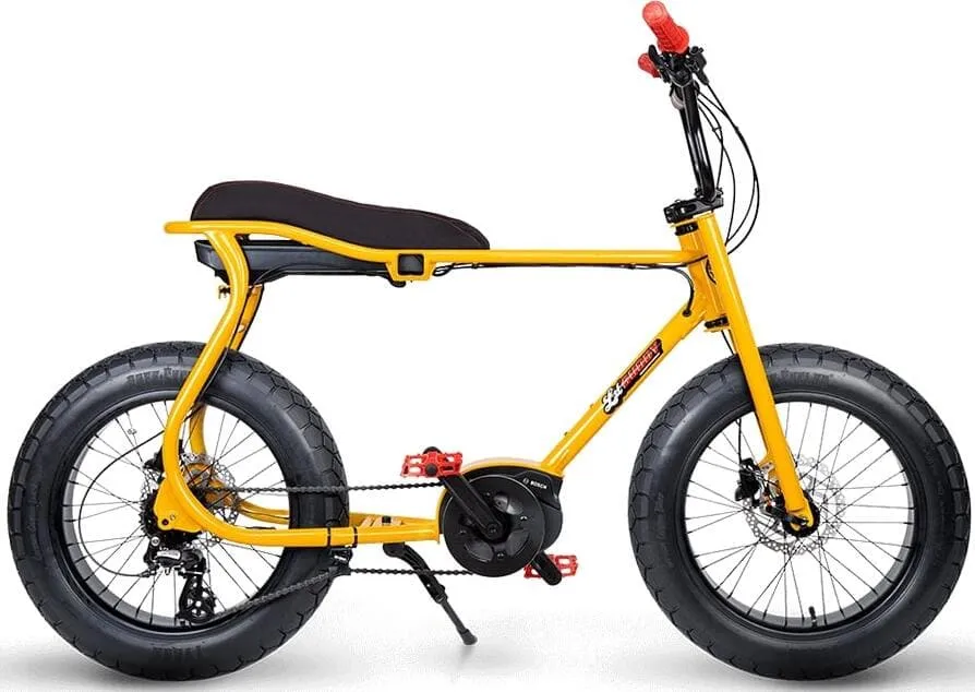 Ruff Cycles Lil'Buddy Elektrische Fatbike 20 Inch Bosch Middenmotor Geel