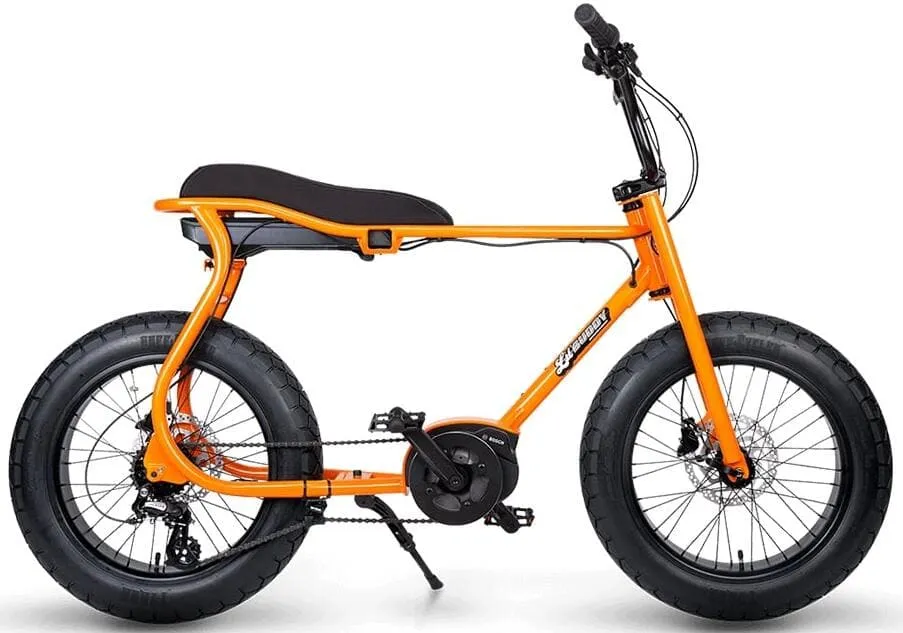 Ruff Cycles Lil'Buddy Elektrische Fatbike Bosch Middenmotor CX Oranje