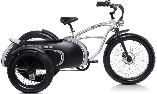Zijspan Fiets Elektrische Fatbike Beach Cruiser Bad Bike 250W