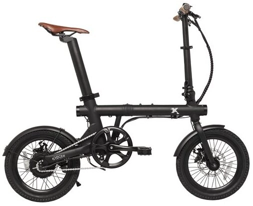 Elektrische Plooifiets 16 Inch Mini E Bike Rayvolt Exxite XXS Zwart 336Wh